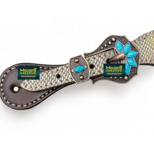 สายรัดเดือยสำหรับผู้หญิงจากนักออกแบบม้าตะวันตกผลิตจากโรงงานผลิตหนังลาติโนปรับขนาดวัสดุและการออกแบบได้ตามต้องการ - Product Image 2