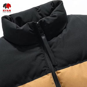 Gilet matelassé à capuche sur mesure en gros pour hommes, hiver, imperméable, coupe-vent, respirant, devant de haute qualité, spandex/polyester - Product Image 4