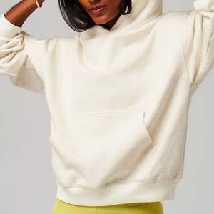 Sweat-shirts de sport surdimensionnés à épaules tombantes personnalisés, pulls à capuche pour femmes, fabricant sur ZOHAN CREATIONS - Product Image 5