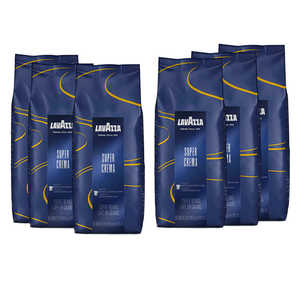 Granos de Café Lavazza Super Crema Espresso, Tueste Medio, 1 kg x 2 Paquetes, Mezcla Italiana, Granos Enteros para Cafetería y Uso Doméstico, Disponible en Existencia - Product Image 3