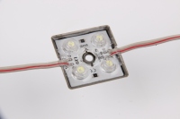 Module LED intelligent RGB 3 SMD pour signalétique, certifié CE ROHS, lentille 2835, 0,75W, IP65, module LED injecté 12V