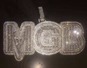 VVS Moissanite จี้ฮิปฮอปน้ำแข็งชุบทอง21กะรัตสำหรับผู้ชายผู้หญิง925เงินสเตอร์ลิง - Product Image 3