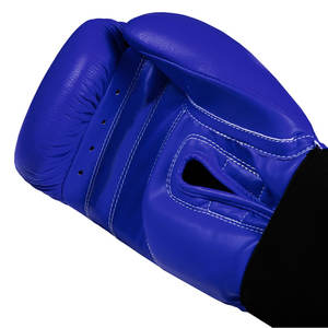 Guantes de boxeo de cuero profesional OEM para adultos Guantes de combate de piel de vaca genuina con servicio Mma Pu para uso en exteriores - Product Image 5