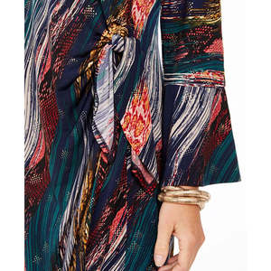 Robe courte marine respirante à nouer sur les côtés pour femme Robbie Bee, taille empire, longueur genou, idéale pour les sorties printemps-automne, tailles XS-XL - Product Image 3