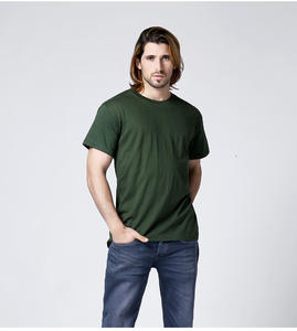 Vente en gros pas cher de haute qualité 180g pour hommes 65% coton 35% polyester T-shirt blanc uni pour hommes - Product Image 3