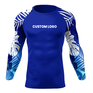 Hombres usan Fitness Tight manga larga Rash Guard venta al por mayor excelente calidad adultos usan Rash Guard - Product Image 1