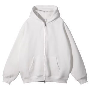 Sweat à capuche en polaire doublé de sherpa à fermeture éclair personnalisé pour homme, 100% coton, thermique, manches longues, hiver, écologique, tactique de plein air - Product Image 4
