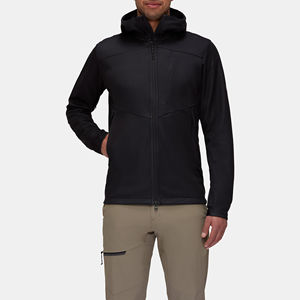 Chaqueta Softshell con Capucha para Hombre, Impermeable, Transpirable, Ecológica, Ligera, para Invierno, con Logotipo Frontal Personalizado - Product Image 4