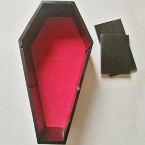 Gothic Trang Trí Nội Thất Màu Đen Gỗ Nổi Kệ Bằng Gỗ Quan Tài Kệ Với Có Thể Tháo Rời Ngăn Gỗ Quan Tài Kệ Cho Phòng Ngủ Nhà Bếp - Product Image 3