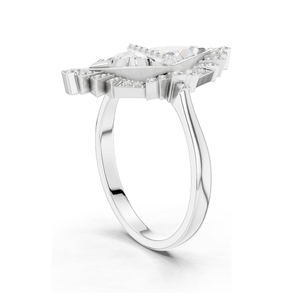 Exquisito Anillo Art Deco con Diamante de Laboratorio de 1.38 CT, Claridad VVS-VS EF, Oro de 18KT, 14KT, 10KT y Plata 925, Oro Rosa, Amarillo y Blanco - Product Image 6