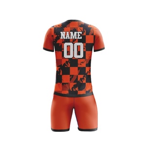 Camiseta Deportiva de Verano para Hombre, MOQ Bajo, Transpirable, de Poliéster, Cuello en V, con Nombre Impreso, Uniforme de Fútbol de Secado Rápido - Product Image 2
