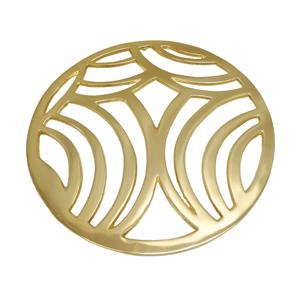 Assiettes sculptées à la main en aluminium plaqué or Assiette de chargeur pour hôtels et restaurants à la maison Plateau de chargeur design antique - Product Image 5