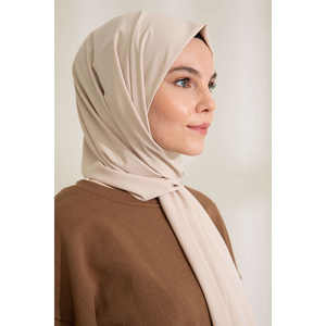 ผ้าคลุมไหล่ไหมเมดินาสีเบจ - เครื่องประดับระดับพรีเมียม - Product Image 1