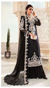 Bel ensemble de costume brodé pour femmes parfait pour les réceptions de mariage et les célébrations festives - Product Image 3