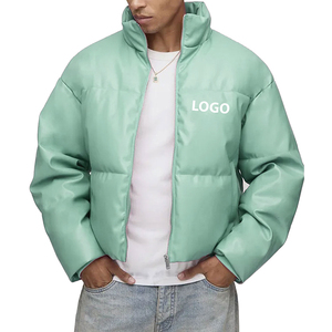 Chaqueta Acolchada Personalizada con Cuello Alto, Logotipo Frontal, Ecológica, Impermeable y Resistente al Viento, con Relleno de Algodón para Hombre, Venta al Por Mayor - Product Image 5