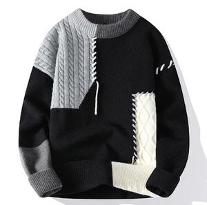 Suéter personalizado de color mohair de manga larga con cuello de polo de diseño informal de invierno para hombre, Jersey informal unisex, ropa personalizada - Product Image 6