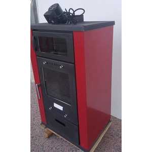 Poêle à bois en fonte DORELLO SOBA MF120 avec un design raffiné pour la connexion au système de chauffage central et à l'installation hydraulique - Product Image 3