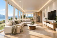 Fabricant de villas modulaires préfabriquées de luxe, maisonnette Apple extensible de 40 pieds de haute qualité