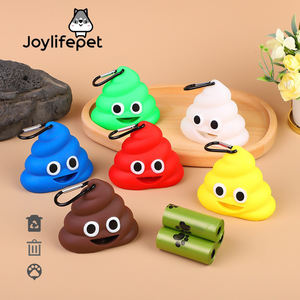 Yaratıcı sevimli Poop şekil Pet çöp torbası dağıtıcı köpek dışkı temizleyici toptan evcil hayvan malzemeleri tuvalet pikap - Product Image 1