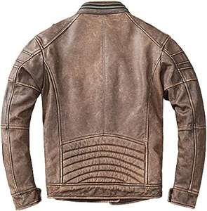 Custom Windproof Motorcycle Leather Jacket OEM/ODM Private Label & Logo Printing All Seasons - Product Image 3