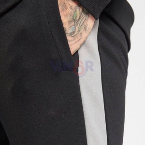 Chándal sólido informal con capucha de algodón personalizado con estilo, entrenamientos de invierno, soluciones de marca personalizadas, pantalones de chándal de lana OEM - Product Image 5