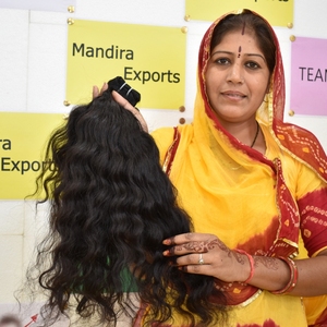 Extensions de cheveux ondulés vierges à donneur unique, 100% naturel brut non transformé, cuticule alignée, tissage indien, cheveux humains, ondulations en vrac - Product Image 6