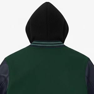 Chaquetas Varsity con Capucha para Hombre, de Invierno, Cálidas, Personalizadas, de Alta Calidad, ODM OEM, Colores Personalizados, Nuevo Diseño, Chaqueta Varsity de Béisbol para Hombre - Product Image 6