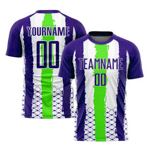 Maillot de football de haute qualité à col rond pour adultes, 100% polyester, séchage rapide, imperméable, logo personnalisé, découpe automatisée - Product Image 3