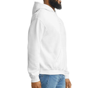 Full Zip Men <b>Hoodies</b> Classic <b>Cardigan</b> Style Sweatshirt Dual Pocket Cotton Fleece Casual Outerwear Winter Warm Hooded Top - Product Image 3