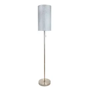 Luxury Best in Category Modern Indian LED <b>Floor</b> Standing <b>Lamp</b> Silver Plated Fabric Long Lasting <b>Lamp</b> for Home/Hotel Decoration - Product Image 1