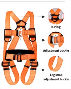 Cường độ cao an toàn khai thác Kit với móc cho kết cấu thép và giàn giáo toàn thân mùa thu Bảo vệ năm điểm khai thác thiết lập - Product Image 6