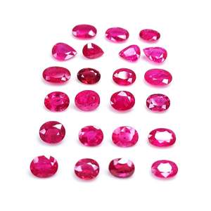 Pierre précieuse naturelle de qualité AAA, rubis du Mozambique de 19,06 carats, non traité et calibré, forme poire, grenat rouge, hauteur 8 mm - Product Image 3
