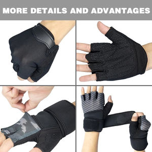 Guantes de Gimnasio Unisex para Levantamiento de Pesas, Guantes de Entrenamiento sin Dedos con Logotipo Personalizado, Características de Protección, Guantes de Fitness en Paquete OEM - Product Image 5