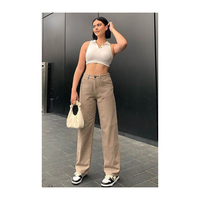 Jeans pour femmes tendance, couleur unie, coupe droite, fabriqués en Turquie