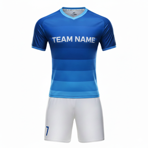 Conjuntos de Camisetas de Fútbol Personalizadas para Hombre, Camisetas de Entrenamiento de Fútbol por Sublimación, Uniformes de Equipo OEM, Ropa Deportiva, Proveedor de Fábrica de Corte Automatizado - Product Image 1