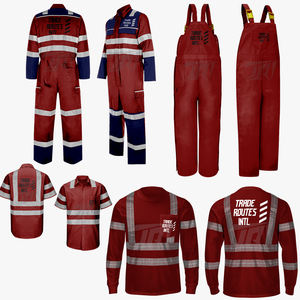 Ensemble industriel professionnel chemise en polyester boutonnée à bavette avec col rond approvisionnement en vrac OEM à bas prix pour les ouvriers d'usine - Product Image 3