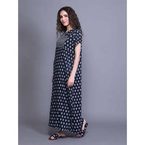 Camisón 100% Algodón con Estampado Floral, Suave y Transpirable, Cintura Elástica con Cordón Ajustable, Personalizable ODM/OBM para Uso Invernal - Product Image 4