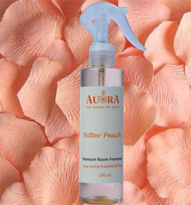 Désodorisant liquide pour pièce à la pêche amère 200 ml, vaporisateur, base d'huile essentielle, longue durée, décoration naturelle pour la maison, prix d'usine, étiquette personnalisée - Product Image 1