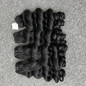 Vente en gros d'extensions de cheveux humains vierges 100% blond droit cuticule alignée faisceaux de cheveux doublement étirés - Product Image 6