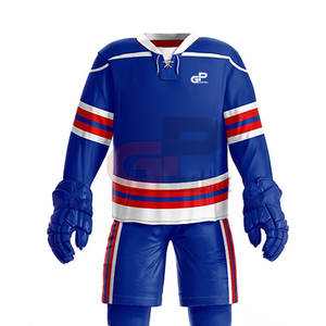 2024 matériel 100% Polyester équipe respirant maillot de Hockey sur gazon hommes uniforme de Hockey sur glace en bas quantité minimale de commande - Product Image 5