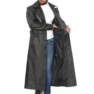 เสื้อโค้ทหนังผู้ชายสำหรับฤดูหนาว ผลิตตามสั่ง ขายดี คุณภาพสูง กันน้ำ ทรงเข้ารูป ระบายอากาศได้ดี เป็นมิตรกับสิ่งแวดล้อม - Product Image 3