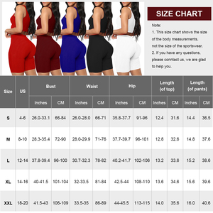 โลโก้ที่กําหนดเอง 2024 แฟชั่นฤดูร้อนแขนกุด Crop TOP และกางเกงขาสั้นเอวสูงเสื้อผ้าผู้หญิง 2 ชิ้นชุดสั้น - Product Image 5