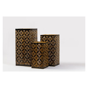 Vajilla decorativa hecha a mano, portavelas de hierro, luz de té de Metal para el hogar, boda, fiesta, vela votiva de alta calidad y acabado - Product Image 4