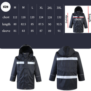 Tenue de travail réfléchissante extra longue avec graphiques personnalisés pour la sécurité extérieure de la construction de routes et les uniformes de sécurité de courrier - Product Image 2