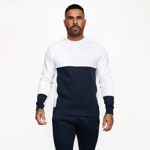 Pull de haute qualité multicolore en coton peigné polaire sweat-shirt personnalisé sweats à col rond pour hommes - Product Image 1