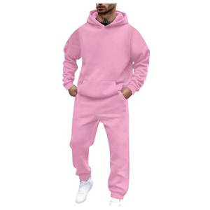 2025 nuevos conjuntos de chándal de moda para hombre, con capucha y pantalones para mujer Sudadera, Jersey CON CAPUCHA DE Color sólido + Pantalones, traje, conjuntos de ropa deportiva informal para hombre - Product Image 2