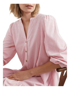 Vestido con Volantes y Cordones, Diseño Abotonado con Botones de Color Tortuga Claro, Corte Holgado, Detalle de Volantes, Bolsillos Laterales, Gran Venta 2026 - Product Image 3