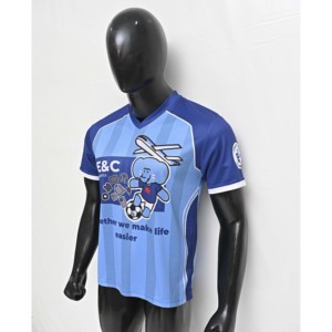 Venta al por mayor 100% poliéster fútbol Jersey Streetwear entrenamiento deportivo personalizado fútbol traje Vintage ropa fútbol Polo camisa - Product Image 6