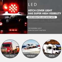 Kit d'éclairage de remorque universel Vypart LED IP68 étanche 12V avec faisceau de câblage, état neuf, feux arrière rouges pour remorque