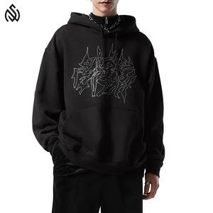 Venta caliente Nueva llegada Sudaderas con capucha de diamantes de imitación para hombres Estilo único Transpirable Ligero Hombres Sudaderas con capucha de diamantes de imitación - Product Image 2